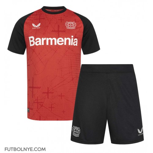 Camiseta Bayer Leverkusen Primera Equipación para niños 2024-25 manga corta (+ pantalones cortos)